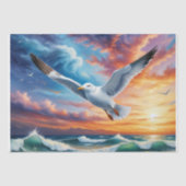 Seagull bei Morgendämmerung Seidenpapier (Vorderseite)