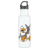 Seagull beim Angeln mit Angelrute Edelstahlflasche (Vorderseite)