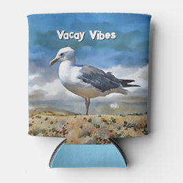 Seagull Bird am Strand Niedlich Can Cooler Dosenkühler