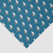 Seagull Bird Beach Ocean Coast Blue Watercolor Seidenpapier (Detail)