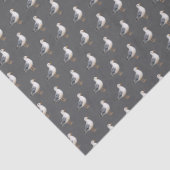 Seagull Bird Beach Ocean Coast Grey Watercolor Seidenpapier (Detail)