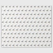 Seagull Bird Beach Ocean Coast Watercolor Geschenkpapier (Flach)