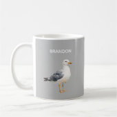 Seagull Bird Beach Ocean Coast White Watercolor Kaffeetasse (Links)