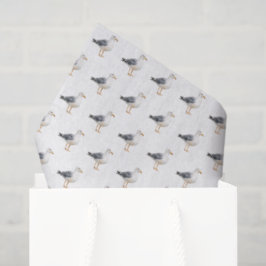 Seagull Bird Beach Ocean Coast White Watercolor Seidenpapier