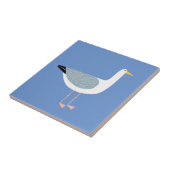 Seagull Bird Blue Fliese (Seite)