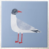 Seagull Bird Blue Fliese