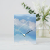 Seagull-Bird im Foto Postkarte (Stehend Vorderseite)