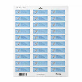 Seagull Bird in Flight Address Labels (Vorne)