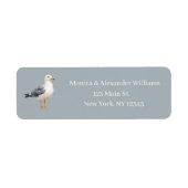 Seagull Bird Ocean Coast Beach Return Address (Vorne)