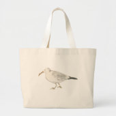 Seagull Bird Painting Beach Art Jumbo Stoffbeutel (Vorne)