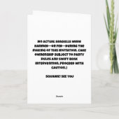 Seagull Birthday Bash - Cake, Chaos & Fun! Einladung (Rückseite)