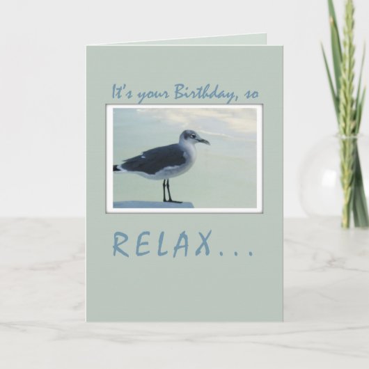 Seagull Birthday Karte (Vorderseite)