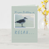 Seagull Birthday Karte (Gelbe Blume)