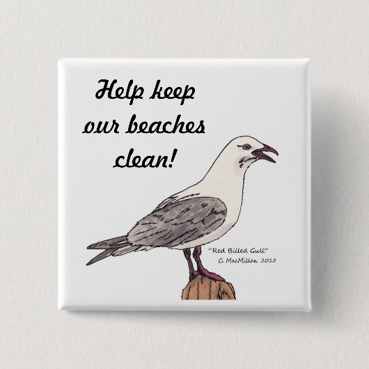 Seagull Button-Abzeichen Button (Vorderseite)