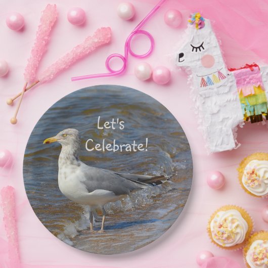 Seagull Celebration Beach Pappteller (Party)