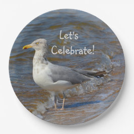 Seagull Celebration Beach Pappteller