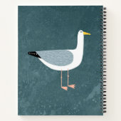 Seagull Coastal Bird Fun Notizblock (Rückseite)