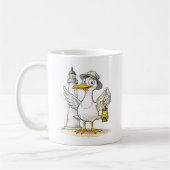 Seagull Comic Lighthouse Lantern Kaffeetasse (Links)