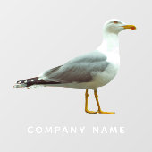 Seagull Cutout Fun Realistisch Nautic Bird Custom Fensteraufkleber (Blatt)