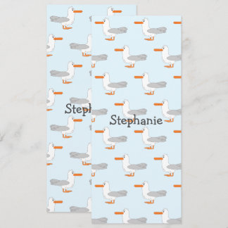 Seagull Design Personalisiertes Lesezeichen Einladung