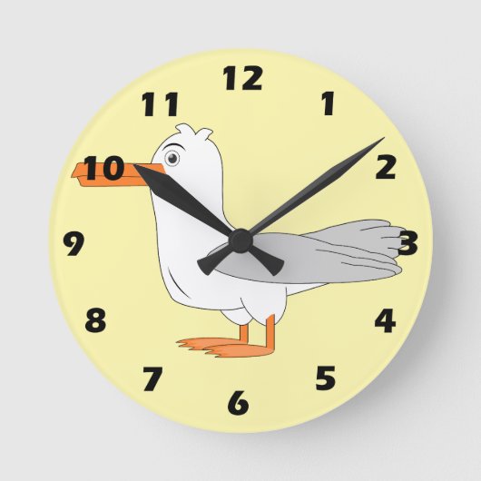 Seagull Design Runde Wanduhr (Vorderseite)