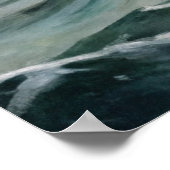 Seagull, die über das Storchenmeer fliegen Poster (Ecke)