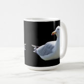 Seagull-Down-Sonnenbäder Hinzufügen Text-Tasse Kaffeetasse (VorderseiteRechts)