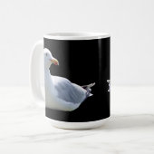 Seagull-Down-Sonnenbäder Hinzufügen Text-Tasse Kaffeetasse (Vorderseite Links)