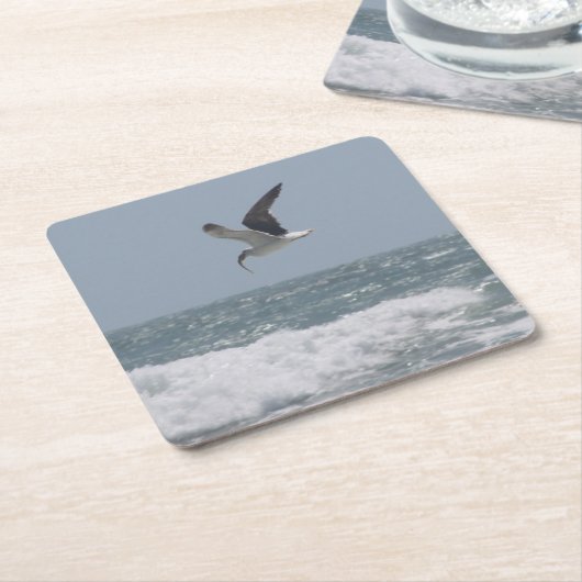 Seagull Drink Coasters Rechteckiger Pappuntersetzer (angewinkelt)