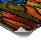 Seagull-Farbglas Poster (Ecke)