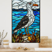 Seagull-Farbglas Poster (Küche)