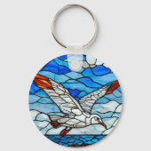 Seagull-Farbglas Schlüsselanhänger (Rückseite)