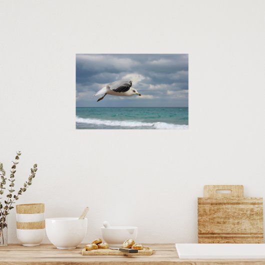 Seagull-Flug Poster (Küche)