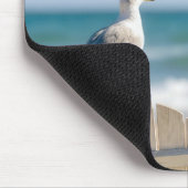 Seagull Flying a Kite Mousepad (Ecke)