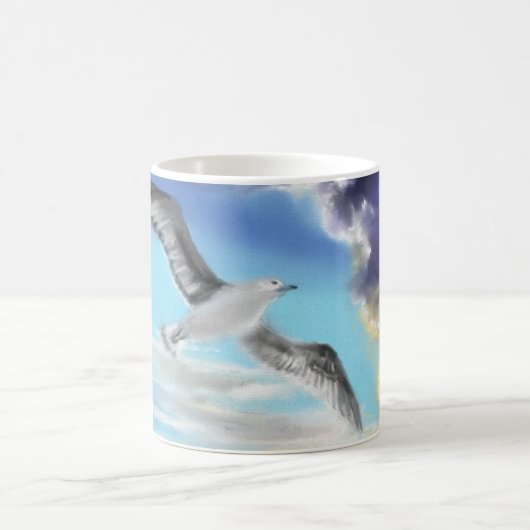 Seagull Flying Coffee Tasse (Mittel)