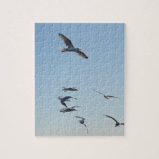 Seagull Flying Jigsaw Puzzle (Vertikal)