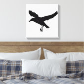Seagull Flying Silhouette Zeichnend Leinwanddruck (Insitu (Schlafzimmer))