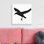 Seagull Flying Silhouette Zeichnend Leinwanddruck (Insitu (Wohnzimmer))