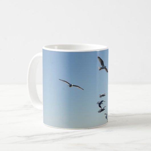 Seagull Flying Tasse (Vorderseite Links)