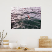 SEAGULL FLYING ÜBER DIE WELLEN POSTER (Küche)