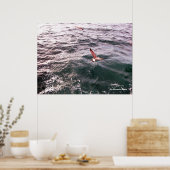 SEAGULL FLYING ÜBER DIE WELLEN POSTER (Küche)