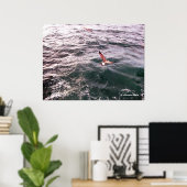 SEAGULL FLYING ÜBER DIE WELLEN POSTER (Heimbüro)