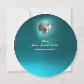 SEAGULL FLYING ÜBER DIE WELLEN STRAND WEDEN EINLADUNG (Rückseite)