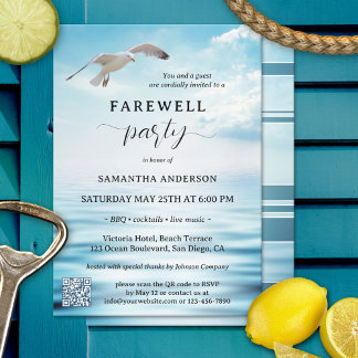 Seagull Freedom Varewell Rente Invitati Einladung