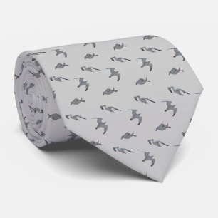 Seagull Frenzy Krawatte (Light Gray)