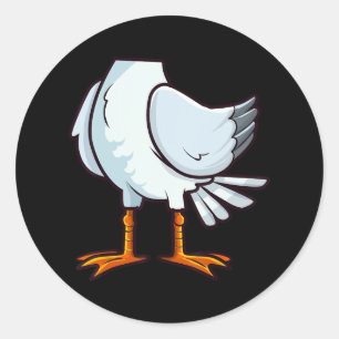 Seagull Funny Halloween Party Cosplay Seab Runder Aufkleber
