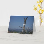 Seagull Greeting Card Karte (Gelbe Blume)