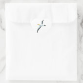 Seagull Herz-Aufkleber (Tasche)