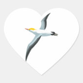 Seagull Herz-Aufkleber (Vorderseite)