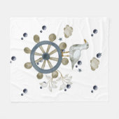 Seagull Hitching a Ride Fleecedecke (Vorderseite (Horizontal))